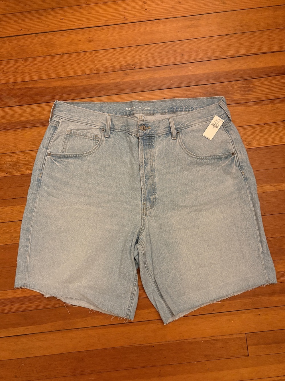 Old Navy Light Wash Denim Bermuda Jean Shorts